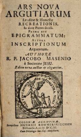 Ars nova argutiarum epigrammatica et epigraphica