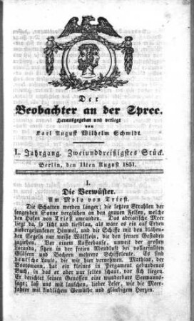 32. Stueck, 11. August 1851