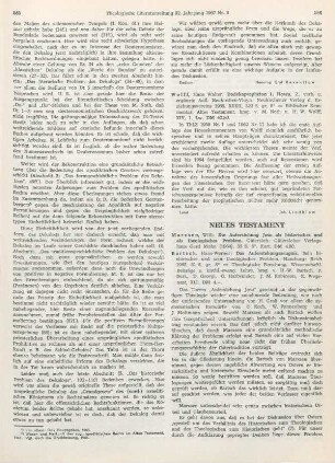 586-589 [Rezension] Bartsch, Hans-Werner, Das Auferstehungszeugnis