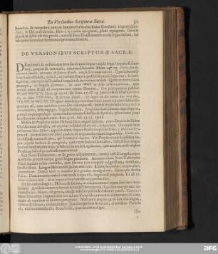 De Versionibus Scripturae Sacrae.