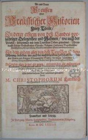 Beschreibung der Geschichte und Kultur des preußischen Volkes