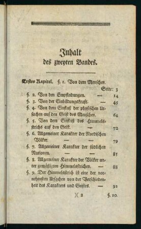 2r-4v, Inhalt des zweyten Bandes