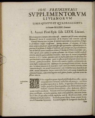 Liber Quintus Et Quadragesimus.