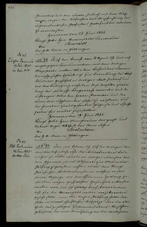 Genehmigung der Druckerei des Buchdruckers Seemann unter Bedingungen.