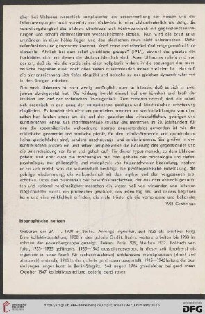 Biographische Notizen