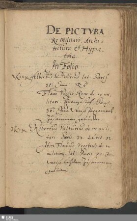 Bl. 229r-231v: De Pictura, Re Militari, Architectura et Hippiatria