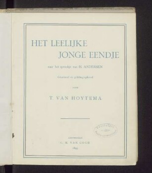 Het leelijke jonge eendje