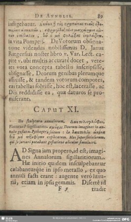 Caput XI. De sculptura annulorum …