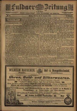 Zweite Ausgabe vom Dienstag, den 16. Dezember 1902.