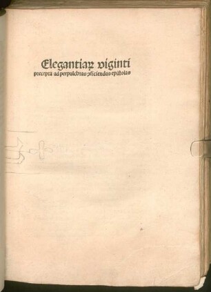 Elegantiarum viginti praecepta