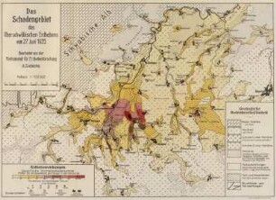 Das Schadengebiet des Oberschwäbischen Erdbebens vom 27. Juni 1935