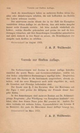Vorrede zur fünften Auflage