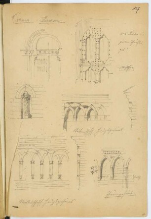 Dom, Crema: Details (aus: Skizzen- und Fotoalbum 4)