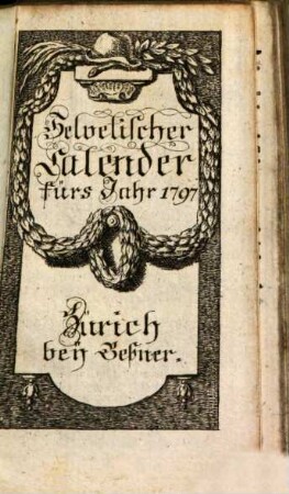 Helvetischer Calender. 1797