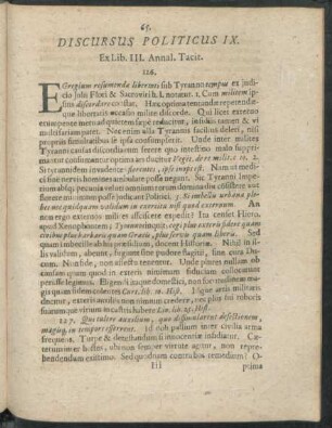 Discursus Politicus IX. - X.