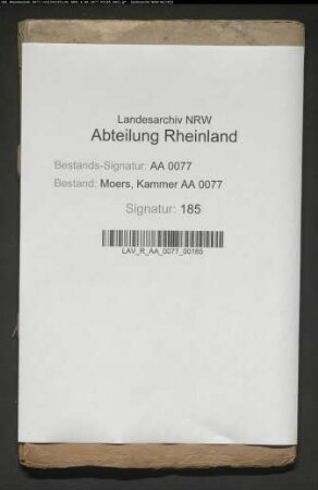 Extrakte von der moersischen Obersteuerkasse