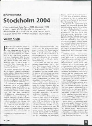 Olympische Spiele: Stockholm 2004