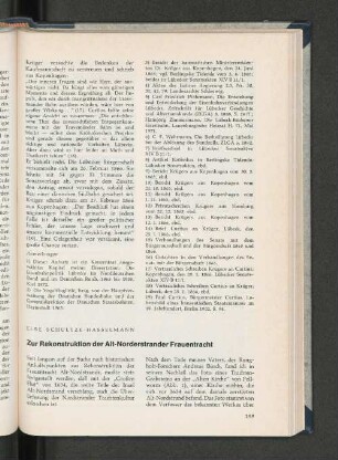 Zur Rekonstruktion der Alt-Norderstrander Frauentracht.