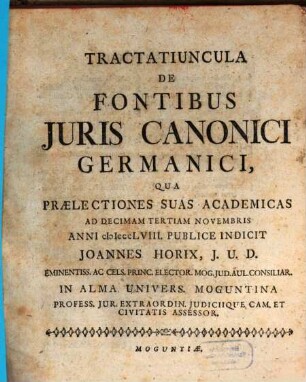 Tractatiuncula de fontibus iuris canonici Germanici