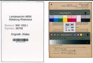 Entnazifizierung Walter Engnath, geb. 04.02.1898 (Kaufm.Angestellter)