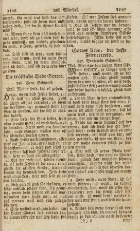 Die tröstliche Liebe Gottes