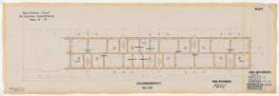 Wohnhausbebauung Seegefelder Straße für Harre, Berlin-Spandau: Haus 14-18, Grundriss Kellergeschoss 1:100