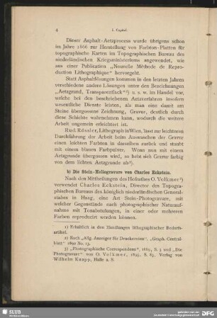 b) Die Stein- Heliogravure von Charles Eckstein