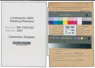 Entnazifizierung Elisabeth Czerwonka , geb. 01.03.1910 ()