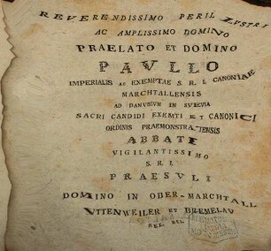 De S.R.I. praelatis et maxime de collegio eorum suevico
