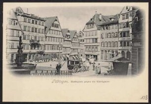 133, Tübingen, Marktplatz gegen die Kirchgasse.