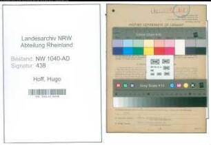 Entnazifizierung Hugo Hoff , geb. 20.03.1921 (Verwaltungsangestellter)