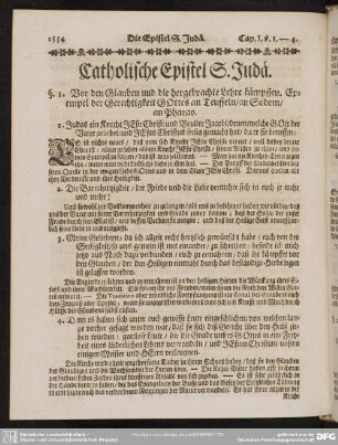 Catholische Epistel S. Judä