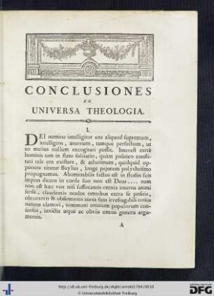 Conclusiones Ex Universa Theologia.
