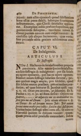 460-497, Caput VI. De Indulgentiis.
