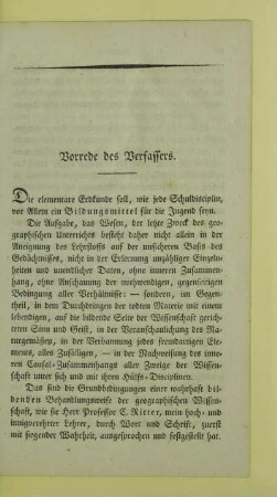 Vorrede des Verfassers