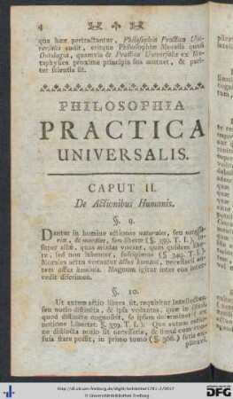 Philosophia Practica Universalis.