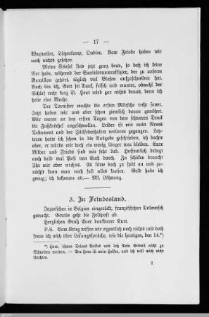 3. In Feindesland
