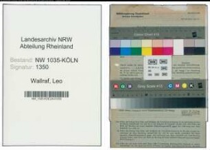 Entnazifizierung Leo Wallraf , geb. 02.02.1912 (Kaufmaennischer Angestellter)