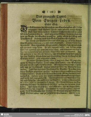 Das zwanzigste Capitel. Vom Ewigen Leben