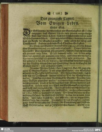 Das zwanzigste Capitel. Vom Ewigen Leben