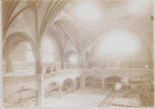 Innenansicht Synagoge, im Bau. Dortmund, Am Hiltropwall