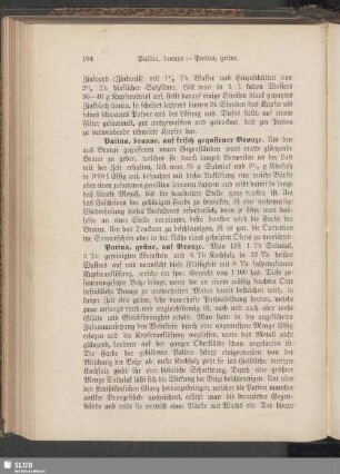 Patina, braune - Patina, grüne