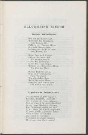 Argentinische Nationalhymne