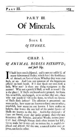 Part III. Of Minerals