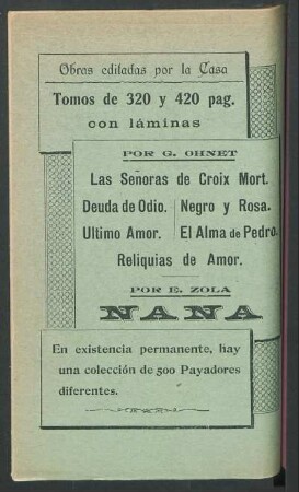 Obras editadas por la casa