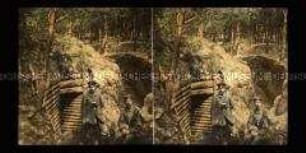 Artillerie-Beobachtungsstand im Waldgebiet, Vogesen