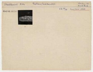 Modell: Stadtzentrum Berlin (Forum zwischen Rathaus- und Liebknechtstraße). Berlin, Mitte, Rathausstraße (ehem. Königstraße)/Liebknechtstraße (ehem. Kaiser-Wilhelm-Straße, heute Karl-Liebknecht-Straße)