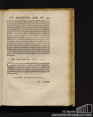 De Cavis Aedium. Cap. III.