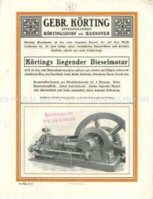 Liegender Dieselmotor