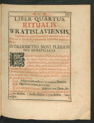 Liber Quartus. Ritualis Wratislaviensis